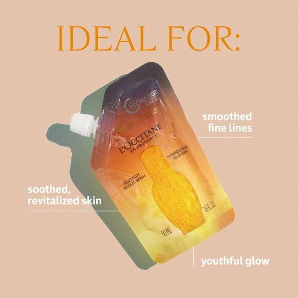 L'Occitane Immortelle Overnight Reset Oil In Serum Refill 1.6oz / 50ML *NEW* - Picture 6 of 8